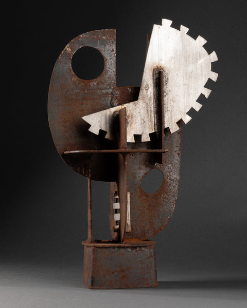 Berto LARDERA (1911-1989) Abstraction - Corten and polished steel - Unique piece circa 1950