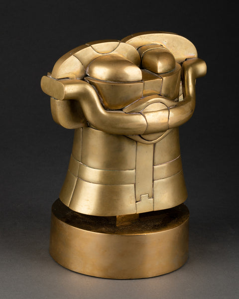 Miguel BERROCAL (1933-2006) Richelieu, Opus 115 (1968-1973) - sculpture puzzle en laiton doré.