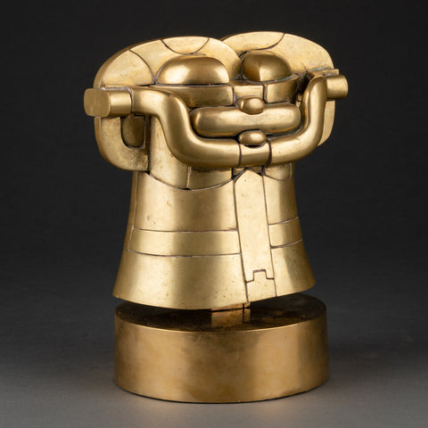 Miguel BERROCAL (1933-2006) Richelieu - golden brass puzzle sculpture (1968-1973)