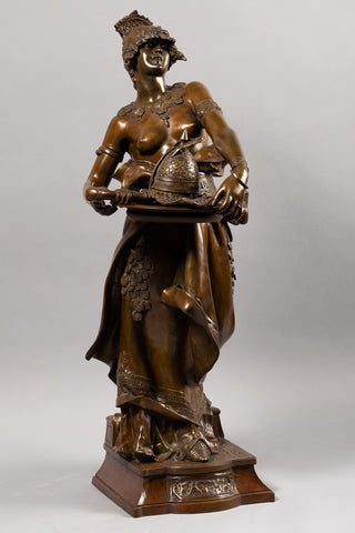 Marcel DEBUT (1865-1933) 'Fatma' - Orientalist bronze. late 19th century