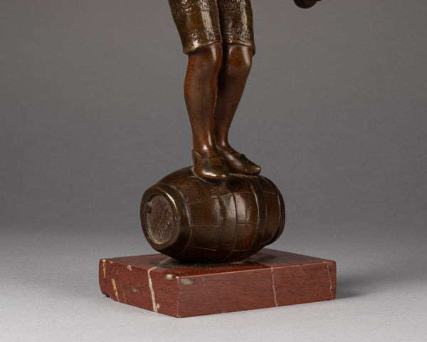 Emmanuel VILLANIS (1858-1914) - Jeune acrobate - Bronze période Art Nouveau